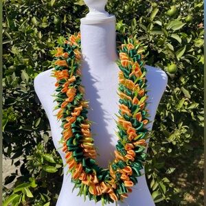All handmade leis -  Gold Calle Lily 43 inches